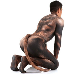 CosplayDogs Combinaison Cosplay Loup-Garou Werewolf Marron